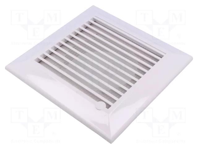 Accessories: ventilation grille; white; Body dim: 175x175x25mm DOSPEL S.A. 007-0165