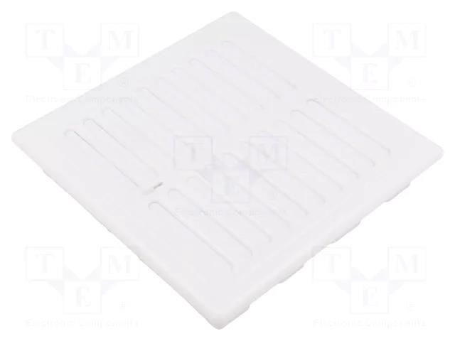 Accessories: ventilation grille; white; Body dim: 156x156x27mm DOSPEL S.A. 007-1568