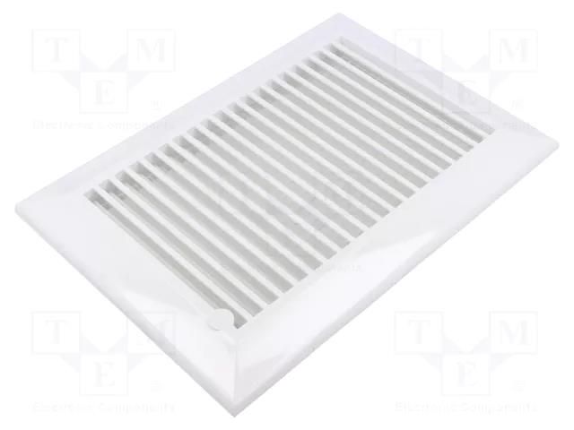 Accessories: ventilation grille; white; Body dim: 172x248x17mm DOSPEL S.A. 007-4175