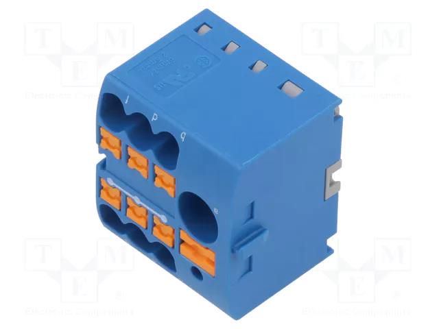 Splice terminal: distribution block; 2.5mm2,6mm2; ways: 1; blue PHOENIX CONTACT PTFIX6/6X2.5BU