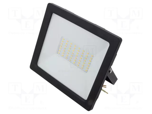 Lamp: LED flood light; 230VAC; 50W; 4000K; CRImin: 80; 4000lm GTV Poland GT-GCX50W-40