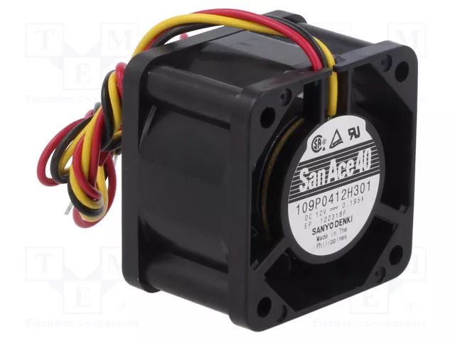 Fan: DC; axial; 5VDC; 80x80x25mm; 55.2m3/h; 26dBA; ball; 2600rpm SANYO DENKI 109R0805F402
