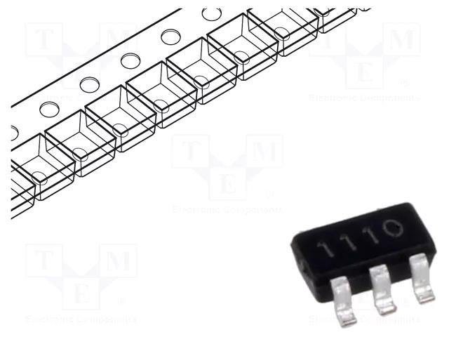 IC: instrumentation amplifier; 650kHz; SOT25; Iquiesc: 3uA DIODES INCORPORATED ZXCT1110W5-7