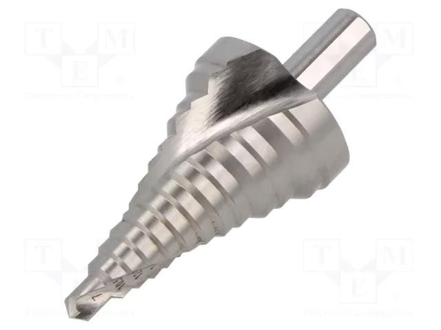Drill bit; Ø: 6÷40.5mm; thin tinware,plastic; Ø10mm; Steps: 13 BM GROUP BM1943