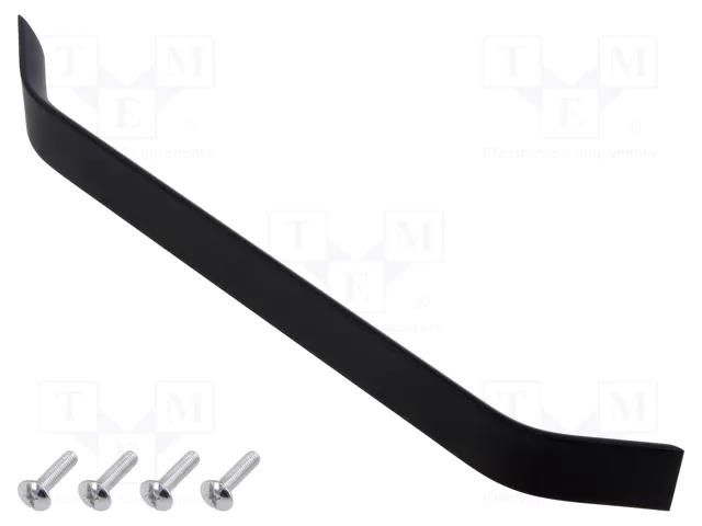 Holder; aluminium; matt black; H: 26.5mm; L: 275mm; W: 25mm; handle GTV Poland GTV-UA-00-33725620