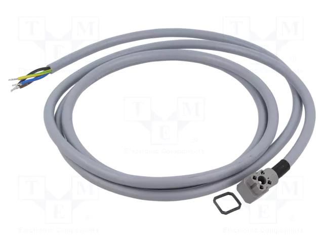 Connector: rectangular; G; plug; female; PIN: 4; 10A; 50V; IP65; grey HIRSCHMANN G30KW3F