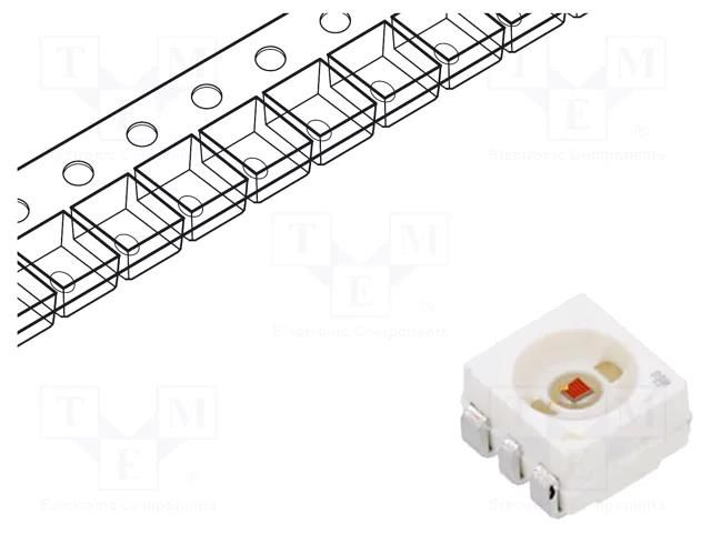 LED; yellow; SMD; 3550÷11200mcd; 2.05÷2.65VDC; 3.5x3.2x2.1mm; 120° ams OSRAM LYG6SP-CBEB36-3B5A