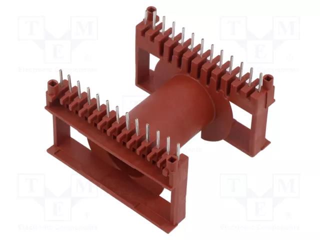 Coil former: with pins; plastic; THT; H: 46mm; X1: 60.96mm; 2x13 WEISSER 3709