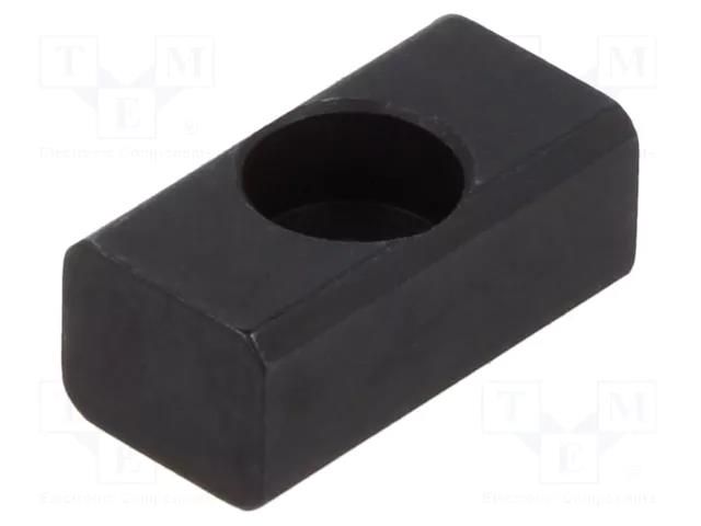 Nut; for profiles; W: 10mm; L: 20mm; steel; T-slot; Thread: M4; H: 8mm ELESA+GANTER GN230-10