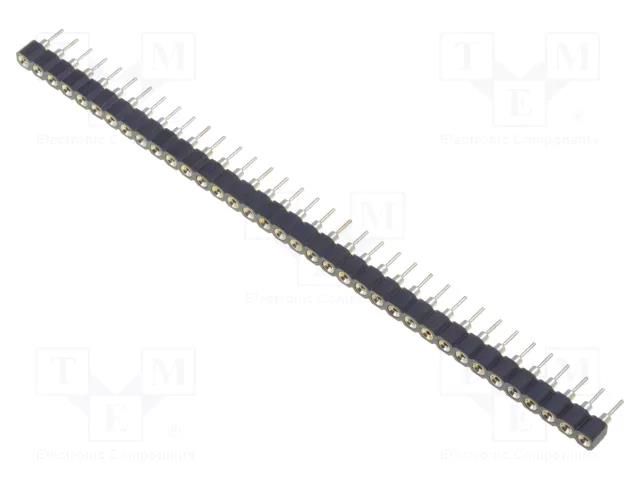Socket: integrated circuits; SIL36; Pitch: 2.54mm; precision; THT ADAM TECH SMC-1-36-1-GT