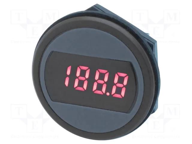 Ammeter; digital,mounting; 4÷20mA; ±(0.05%+2digit); on panel; LED Murata Power Solutions DMR20-4/20B-R-C
