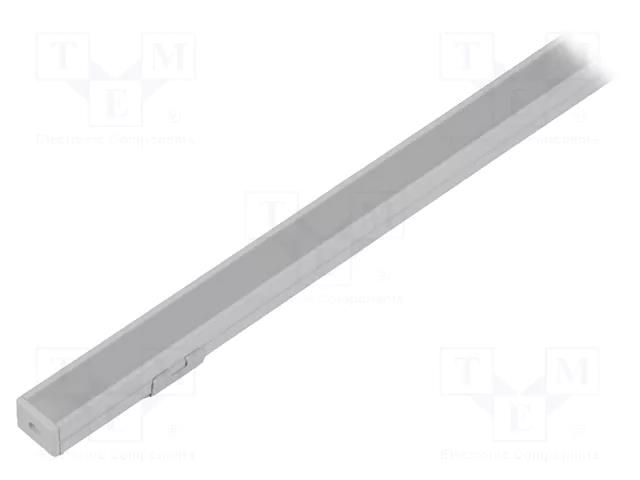 Profiles for LED modules; white; L: 1m; PDS-4-PLUS; aluminium KLUŚ K-AF01263L10OD-1M