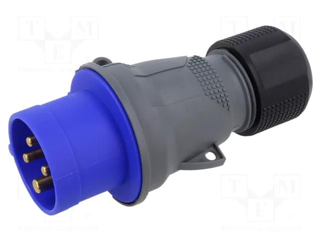 Connector: AC supply 3-phase; plug; male; 16A; 250VAC; IP&S; IP44 AMPHENOL 2CMA101958R1000