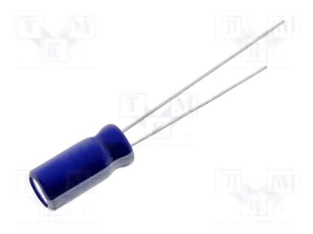 Capacitor: electrolytic; THT; 2.2uF; 50VDC; Ø4x7mm; Pitch: 1.5mm SR PASSIVES CE-2.2/50SP