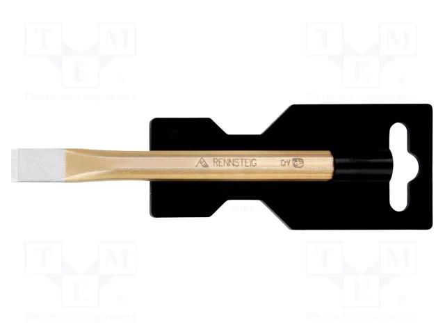 Cold chise; Tipwidth: 10mm; L: 100mm; Plating: varnish RENNSTEIG REN.3701001SB