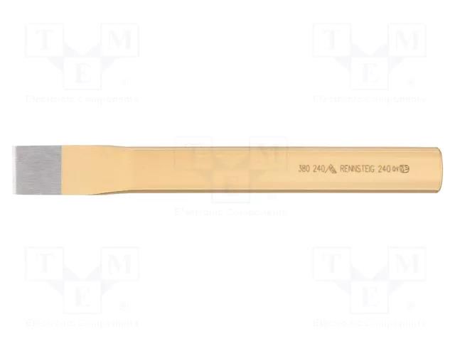 Cold chise; Tipwidth: 28mm; L: 240mm; Plating: varnish RENNSTEIG REN.3802401