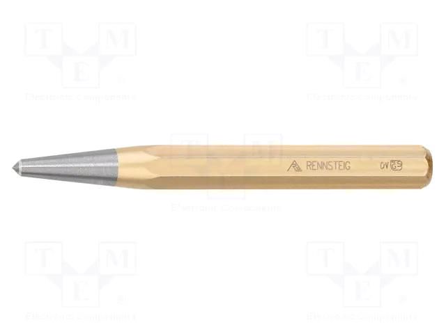Centre punch; L: 150mm; Spanner: 14mm; Ø: 6mm RENNSTEIG REN.4341500