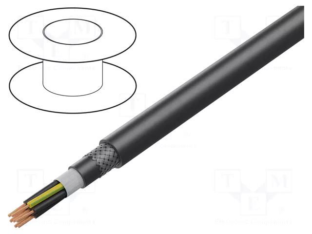 Wire: control cable; ÖLFLEX® PETRO FD 865 CP; 5G6mm2; black; Cu LAPP OL865CP-0023356