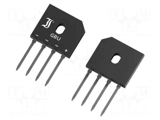 Bridge rectifier: single-phase; Urmax: 50V; If: 6A; Ifsm: 158A; flat DIOTEC SEMICONDUCTOR GBU6A-DIO