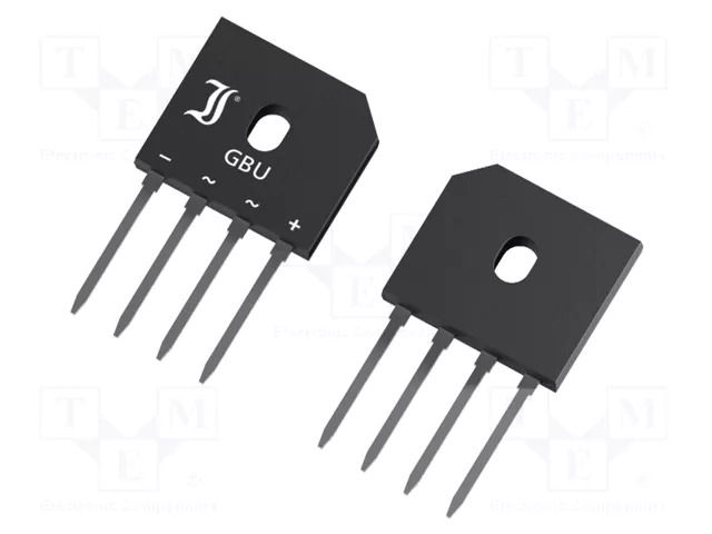 Bridge rectifier: single-phase; Urmax: 100V; If: 8A; Ifsm: 180A DIOTEC SEMICONDUCTOR GBU8B-DIO