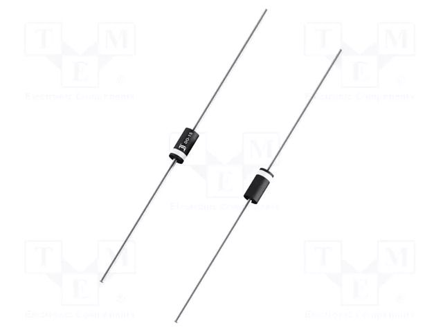 Diode: TVS; 600W; 43V; unidirectional; ±5%; DO15; Ammo Pack; P6KE DIOTEC SEMICONDUCTOR P6KE43A-DIO