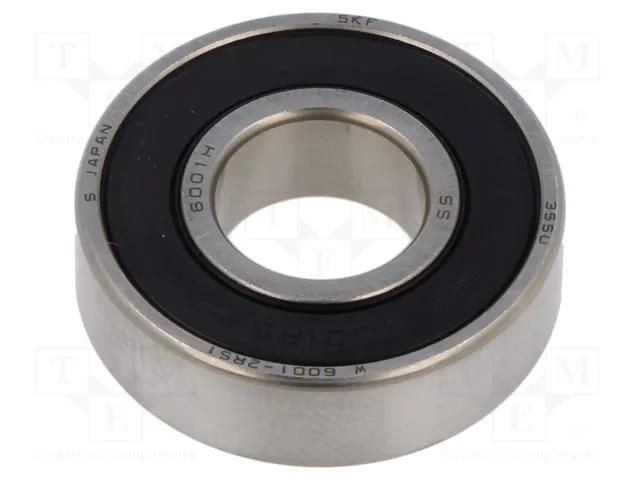 Bearing: single row deep groove ball; Øint: 12mm; Øout: 28mm SKF SKFW6001-2RS1
