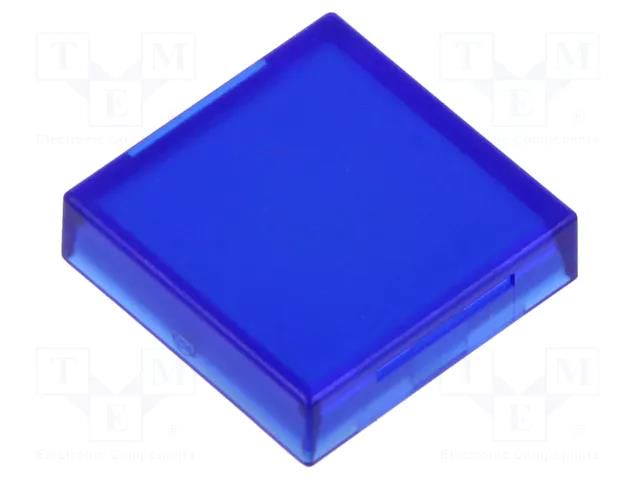 Actuator lens; 22mm; 61; blue,transparent; plastic; Dim: 20x20mm EAO 61-9351.6