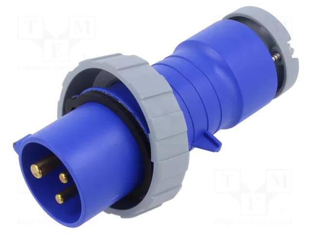 Connector: AC supply 3-phase; plug; male; 16A; 250VAC; IP&S; IP67 AMPHENOL 2CMA166460R1000