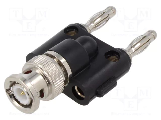Adapter; 3A; 56.1mm; banana 4mm plug x2,BNC socket; 50Ω CAL TEST CT2940