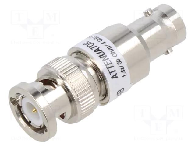 Attenuator; BNC socket,BNC plug; 50Ω; 3dB; 4GHz; 42.6mm CAL TEST CT3369A-03