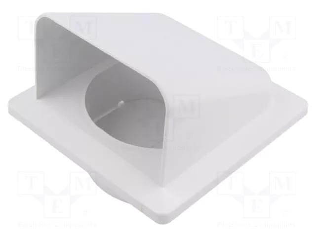 Accessories: ventilation grille; white; Body dim: 140x140x116mm DOSPEL S.A. 007-0201