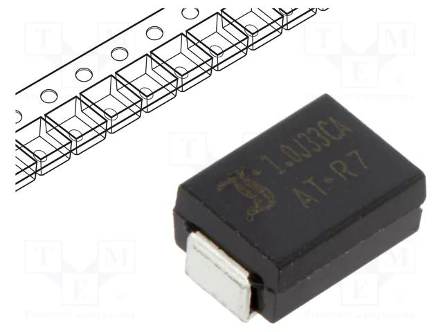Diode: TVS; 1kW; 36.7÷40.6V; 18.8A; bidirectional; ±5%; SMB; 1.0SMBJ DIOTEC SEMICONDUCTOR 1.0SMBJ33CA-AQ-DIO