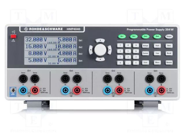 Power supply: programmable laboratory; Ch: 4; 0÷32VDC; 0÷10A; rack ROHDE & SCHWARZ HMP4040COM