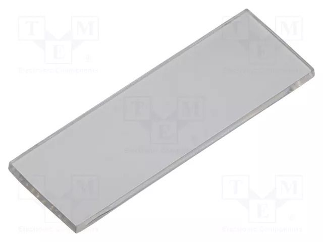 Front panel; transparent; 1597 HAMMOND HM-1597DIN1MPTPC