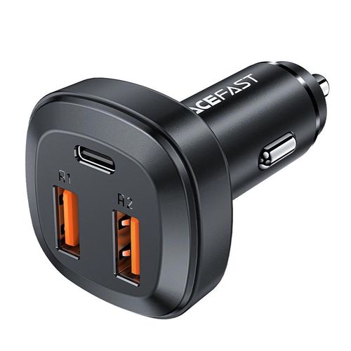 Acefast car charger 66W 2x USB / USB Type C, PPS, Power Delivery, Quick Charge 4.0, AFC, FCP, SCP black (B9), Acefast 6974316281726 6974316281726