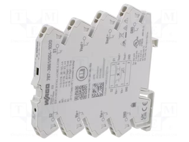 Circuit breaker; Inom: 4A; for DIN rail mounting; IP20; MCB WAGO 787-3861/004-1020