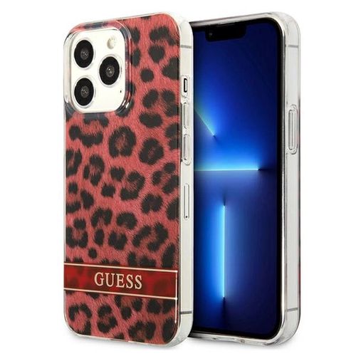 Guess GUHCP13LHSLEOR iPhone 13 Pro / 13 6.1&quot; red/red hardcase Leopard, Guess 3666339047429 3666339047429