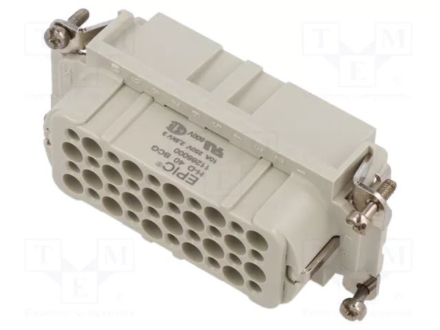 Connector: HDC; contact insert; female; EPIC H-D; PIN: 40; 10A; 250V LAPP 11266000