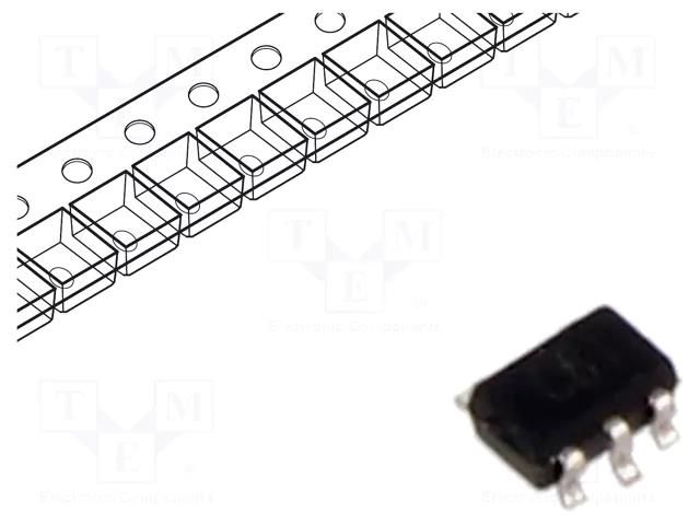 Diode: TVS array; 6.1V; 25W; quadruple,common anode; SOT323-5L STMicroelectronics ESDALC6V1W5