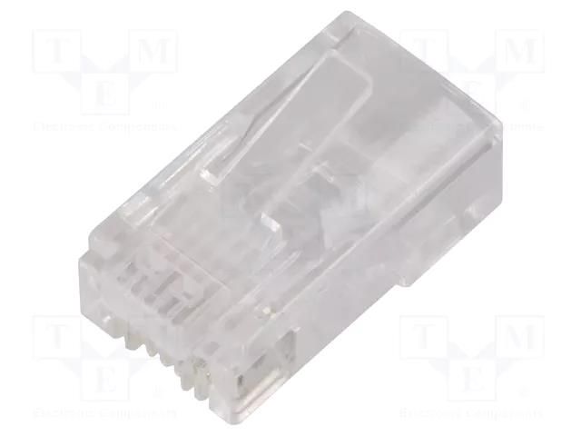 Connector: RJ45; plug; PIN: 8; Cat: 6; pass through; 8p8c; for cable QOLTEC 54545