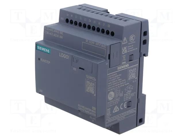 Programmable relay; 10A; IN: 8; Analog in: 4; Analog.out: 0; OUT: 4 SIEMENS 6ED1052-2MD08-0BA2