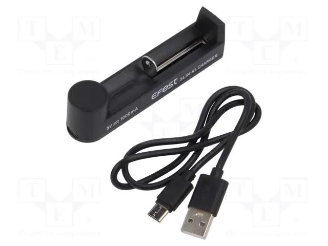 Charger: microprocessor-based; Li-Ion; 3.6/3.7V EFEST L3EFT-SLIMK1