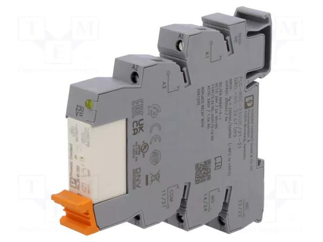 Relay: interface; DPDT; Ucoil: 230VAC,220VDC; 6A; 3A/250VAC; IP20 PHOENIX CONTACT PLC-RSC230UC/21-21
