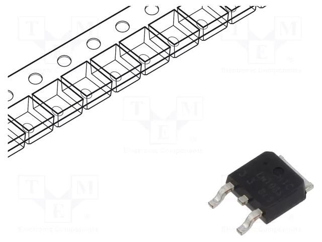 IC: voltage regulator; LDO,fixed; 3.3V; 1.5A; TO252; SMD; LM1086 TAEJIN TECHNOLOGY / HTC Korea LM1086RS-3.3-TT