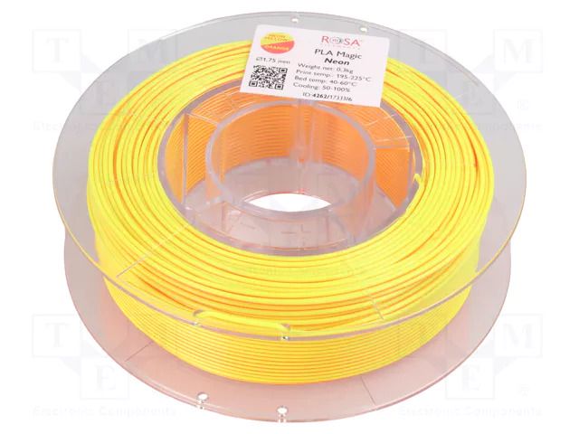 Filament: PLA Magic Silk; 1.75mm; neon; 195÷225°C; 300g ROSA 3D ROSA-4262