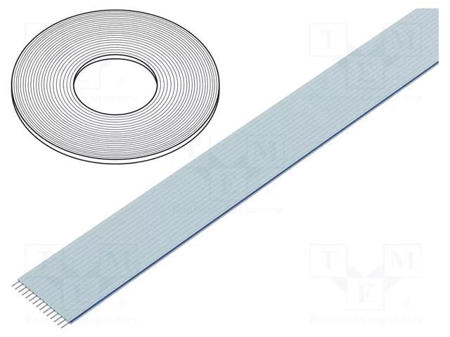 Wire: ribbon; 1.27mm; stranded; Cu; unshielded; FEP; blue; 30.5m 3M 3601-16