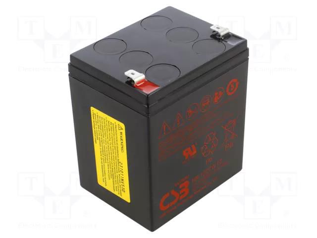 Re-battery: acid-lead; 12V; 6.8Ah; AGM; maintenance-free; 27W CSB BATTERY ACCU-HR1227WF2