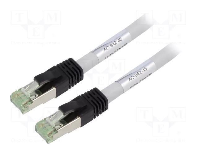 Patch cord; RJ45 plug,both sides; S/FTP; Cat 8.1; stranded; Cu Goobay GOOBAY-55140