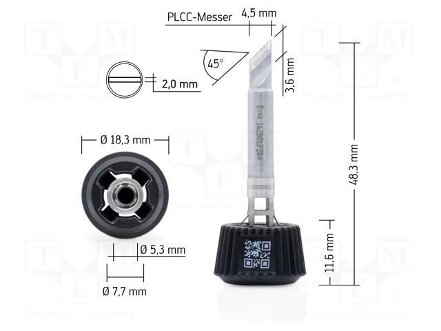 Tip; knife; 2mm; longlife; for soldering station ERSA ERSA-0142BDLF20