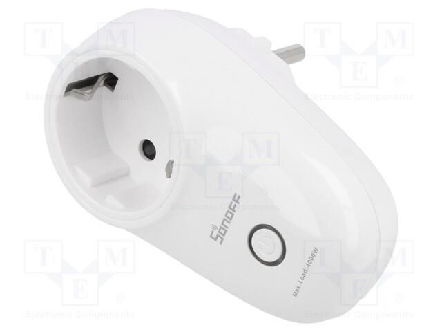 Power socket; 100÷240VAC; IP00; S26; -10÷40°C; Interface: ZigBee SONOFF S26R2ZBTPF